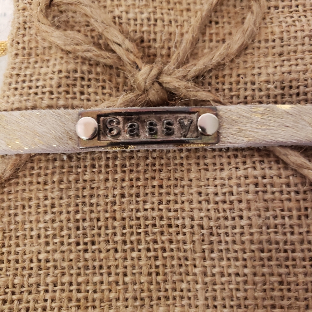 Sassy Leather Cuff Bracelet